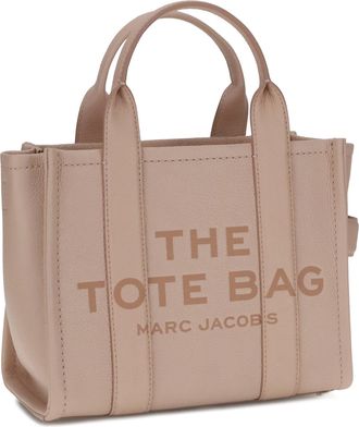 Marc Jacobs Womens The Small Tote Handbag Rose Calf Leather Bos Taurus Handbags Hand Bags