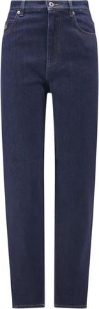 Loewe Slim Straight Jeans - Dames - Regular Fit Jeans - Blauw - 2XS - Katoen - Jeans
