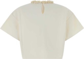 Givenchy Womens With Top White Viscose Polyester T-shirts