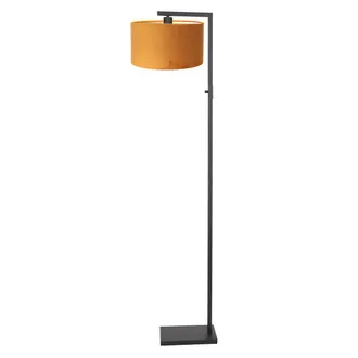 Steinhauer L&aacute;mpara De Pie - Stang - Negro - Metal Velours - Steinhauer
