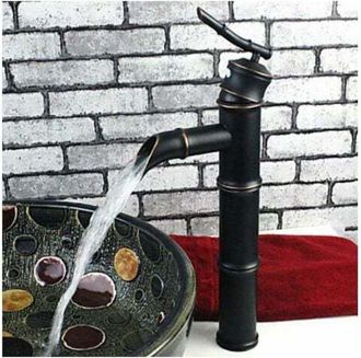 OEM Fregadero De Grifo De Bamb&uacute; Antiguo Totalmente De Cobre (tres Secciones Negras)