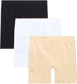 Body Beautiful 3-Pack Seamless Slip Shorts in Black/White/Nude at Nordstrom Rack, Size Xx-Large