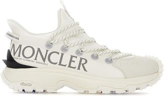 Moncler White Tech Fabric Trailgrip Lite 2 Sneakers