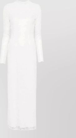 Rotate lace open back maxi dress