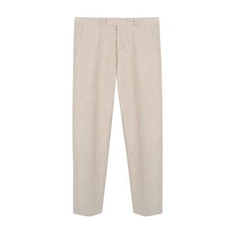 HUGO BOSS H-Lenon-263 Broek - Heren - Broeken - Beige - Maat: 2XL Katoen