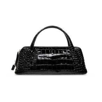 Tory Burch Bolso de mano Lock con grabado de cocodrilo - Bags - Mujer - Negro - ONE SIZE