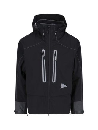 And Wander Zip Jacket, In Black Waterproof Pertex Shield Fabric