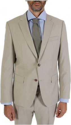 HUGO BOSS H-Huge Blazer - Heren - Blazers - Beige - 5XL - Wol - Jassen
