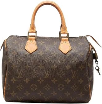 Louis Vuitton Pre-owned Speedy 25 - Dames - Vintage Handtas - Bruin - ONE Size - Leer - Vintage