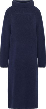 Risa Gebreide midi-jurk met lange mouwen Dames marine