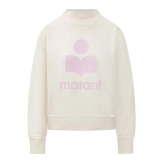 Isabel Marant Moby Sweatshirt - Dames - Sweatshirts - Beige - 2XS - Katoen - Hoodies & sweatvesten