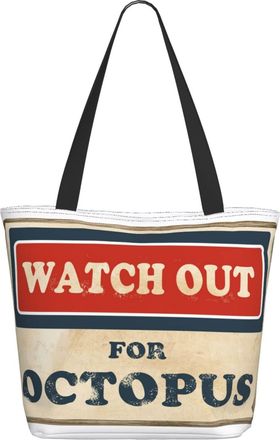 AOOEDM Beware Of Octopus Ladies Shopping Bag 13x11x7in.The Perfect ValentineS Day Gift.It Is The Best ValentineS Day Gift For Mom, Daughter, Wife,Etc