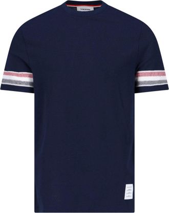 Thom Browne Textured T-Shirt - Blue