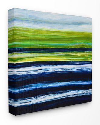 Stupell Industries Acrylic Resin Hills And Plains Sunset Abstract by Barbara Bilotta Canvas Art