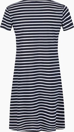 Regatta Womens Balia Crew Neck Short Sleeve Knee Length Dress - Navy Whitstr - Size: 10