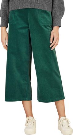 Yumi Cord Cropped Wide Leg Pants in Green at Nordstrom, Size 12