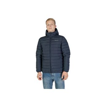 Aquascutum Stijlvolle Bomberjack met Capuchon - Heren - Winterjassen - Blauw - 2XL - Polyester - Jassen