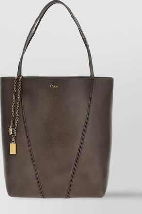 Chlo&eacute; chlo&eacute; spin calf leather shoulder bag