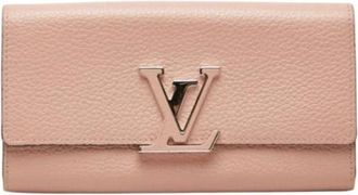 Louis Vuitton Pre-owned Long Wallet (tri-fold) - Dames - Vintage Accessoires - Roze - ONE Size - Leer - Vintage