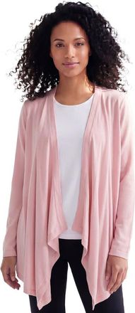 Roaman's Plus Size Lightweight Handkerchief Hem Cardigan Sweater in Black at Nordstrom, Size Medium