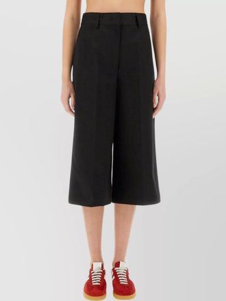 Msgm wide-leg cropped trousers