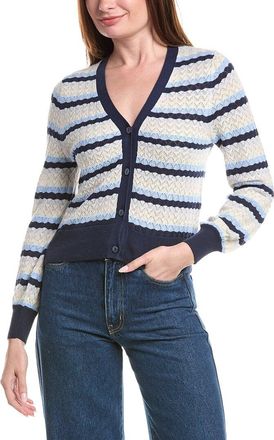 Isla Ayla Pointelle Stripe Cardigan