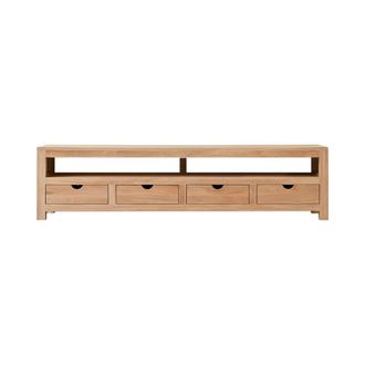 Tikamoon Mueble para tv de roble macizo de 200 cm