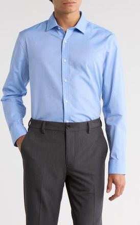 Original Penguin Dalston Dobby Slim Fit Dress Shirt in Cornflower at Nordstrom Rack, Size 17 - 36/37
