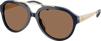 Tory Burch TY7230U 206773 Womens Sunglasses Blue Size 56