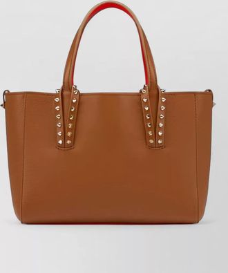 Christian Louboutin cabata mini leather tote bag straps