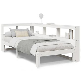 Berkfield Home Bookcase Bed without Mattress White 75x190 cm Small Single Solid