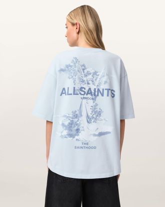 AllSaints Cotton Guardian Amelie Oversized T-Shirt, Size: XS