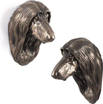 OEM Lebrel Afgano: Estatuilla De Perro, Busto Colgante, Decoraci&oacute;n &Uacute;nica Para Un Amante De Los Perros De Art-dog