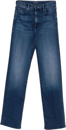 Mother Straight Jeans - Dames - Regular Fit Jeans - Blauw - W31 - Jeans
