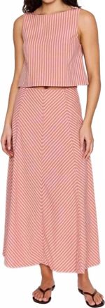 Minkpink Paloma Paneled Maxi Skirt In Pink