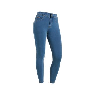 Freddy Pantaloni N.O.W. skinny a vita media in jersey denim