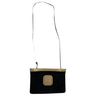 Loewe Pre-owned Flamenco Schoudertas - Dames - Vintage Schoudertas - Zwart - ONE Size - Leer - Vintage