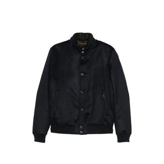 Moorer Button-fastening Bomber Jacket