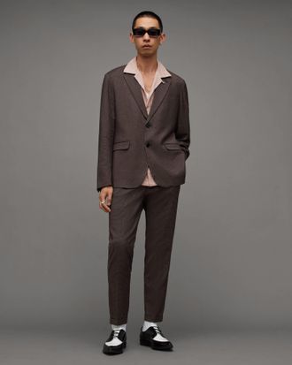 AllSaints Mens Viscose Lowdes Unstructured Slim Fit Blazer, Size: 40