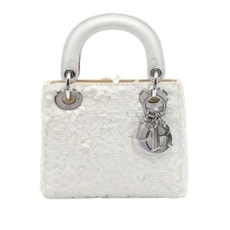 Dior Pre-owned Lady Dior - Dames - Pre-owned - Wit - Maat: ONE Size Leer