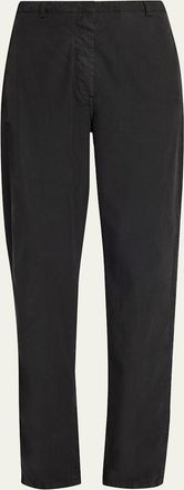 The Row Bayou Cotton Toile Barrel-Leg Pants