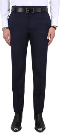Alexander McQueen Navy Blue Slim Pants