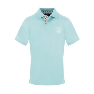 Aquascutum Heren Logo Poloshirt (Licht Blauw)