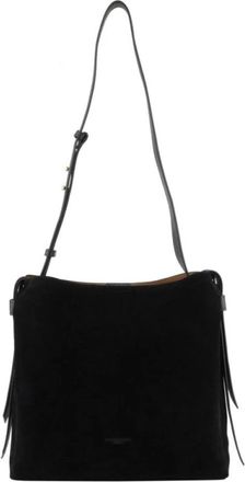 Pourchet Schoudertas met drie compartimenten - Dames - Schoudertassen - Zwart - ONE Size - Tassen