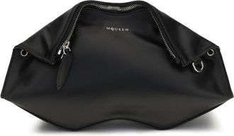 Alexander McQueen Black Manta Clutch