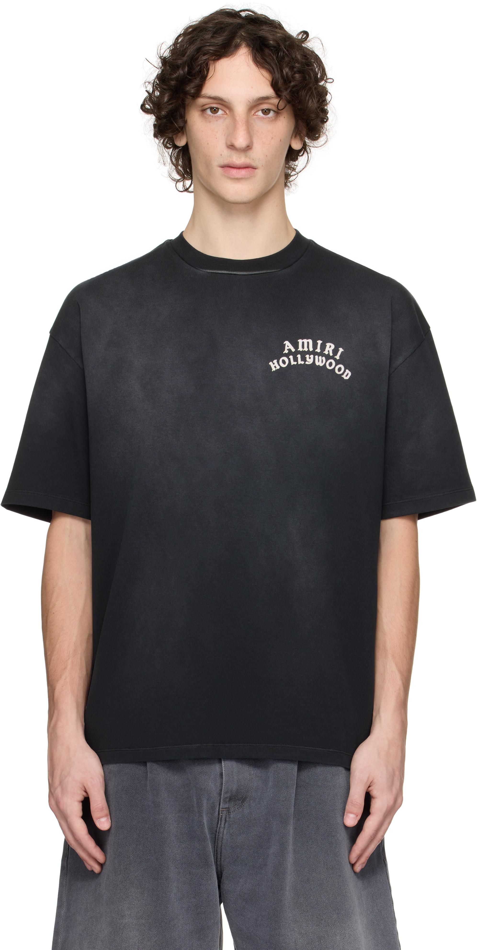 Tシャツ・カットソー Amiri Starbust' Black Cotton T-Shirt AMIRI Starburst T-shirt | Black | FARFETCH