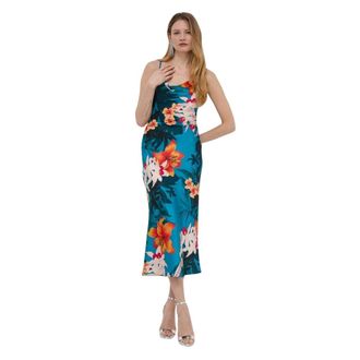 Guess Akilina Jurk - Dames - Casual kleedjes - Veelkleurig - M - Polyester - Kleedjes