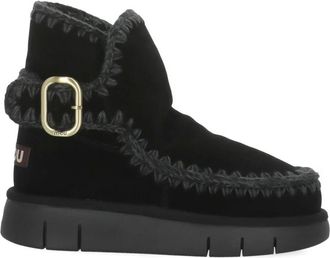 Mou Schoenen, Dames, Zwart, 38 EU, Wol, Shearling Boots