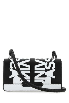 Burberry BlackWhite Two-tone Leather Crossbody Bag
