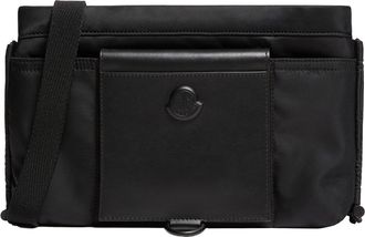 Moncler Moncler Kenton Drill Crossbody Bag, Men, Black, Size: One Size